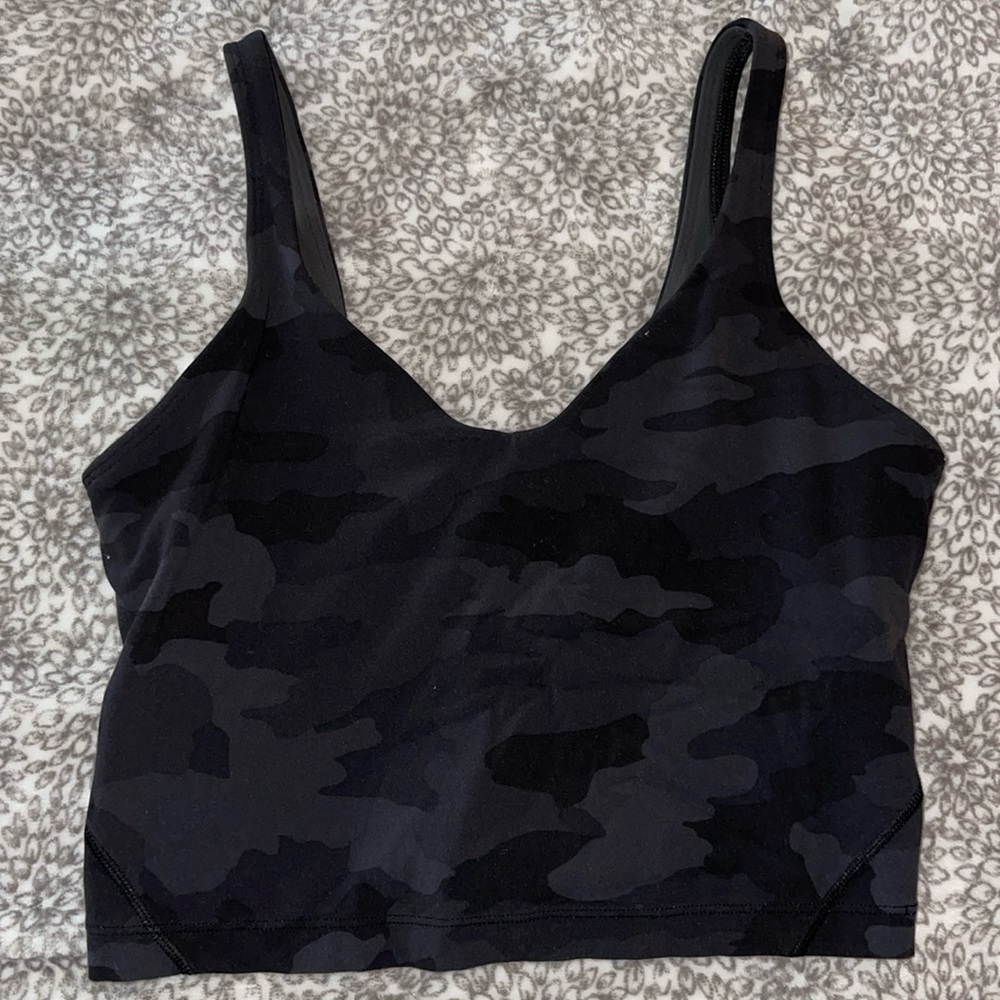 Camo Lulu align cropped tank top